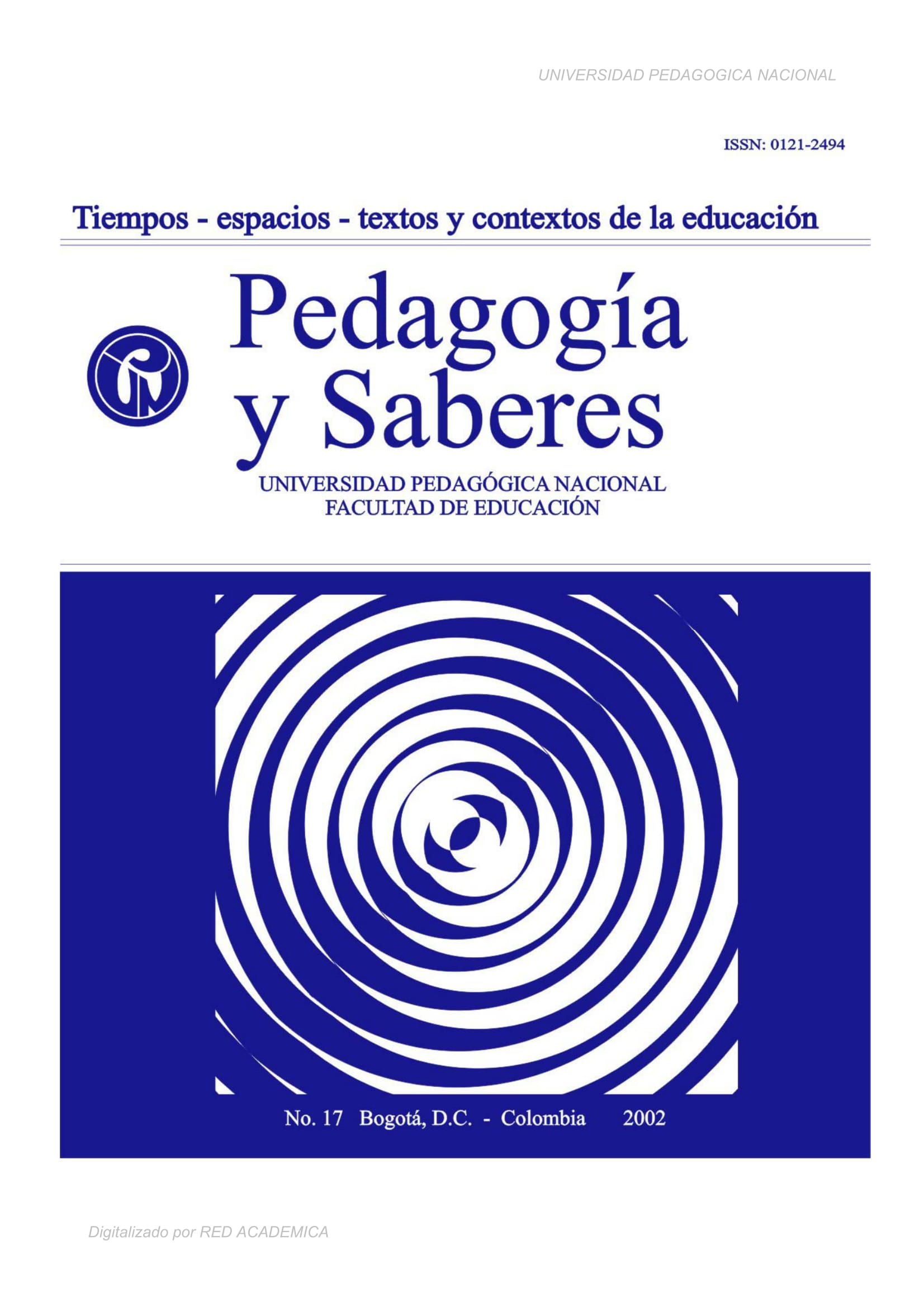 Tiempos, espacios, texto y contextos de la Educación